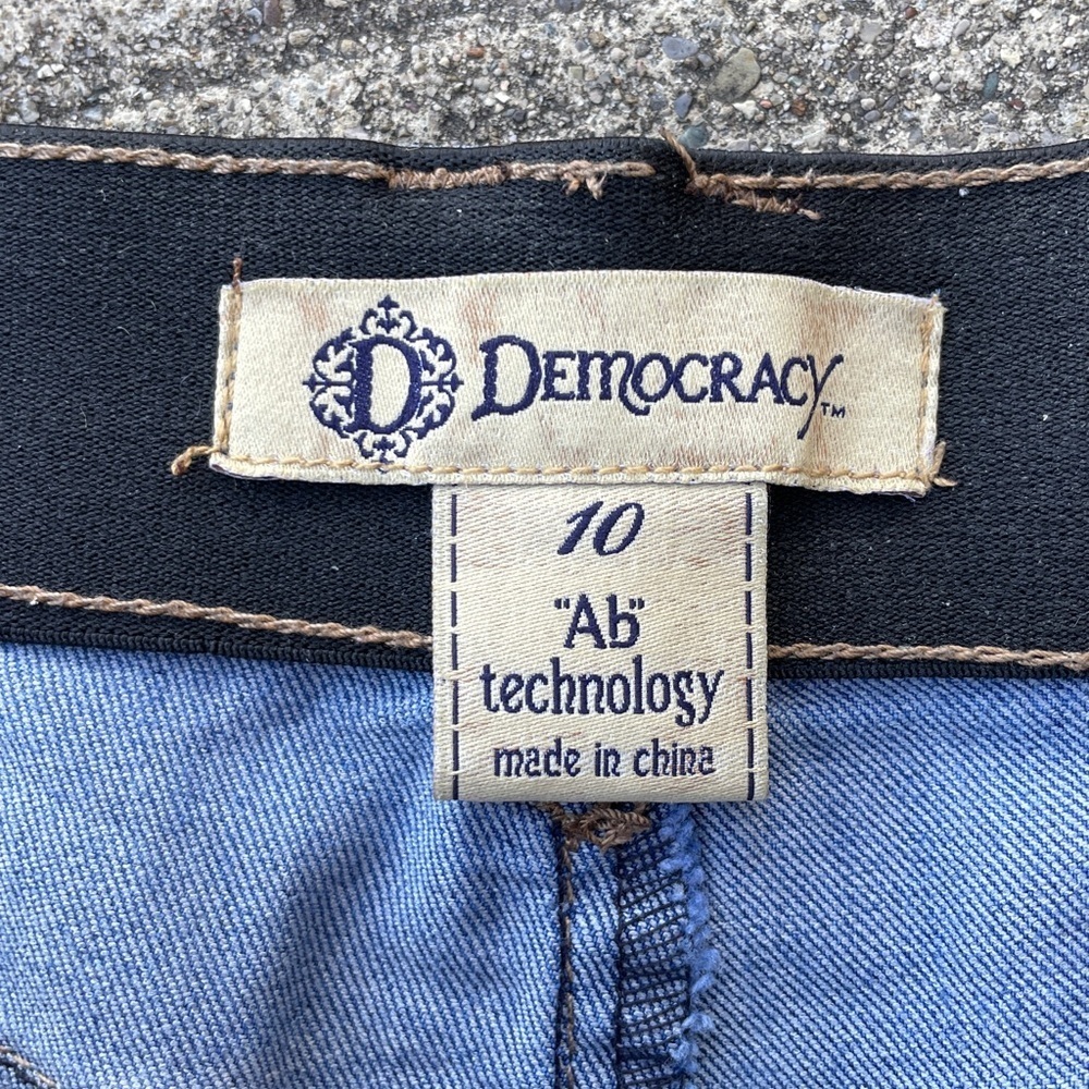 Democracy Ab Technology size 10 womens skinny straight tapered jeans - Picture 3 of 4